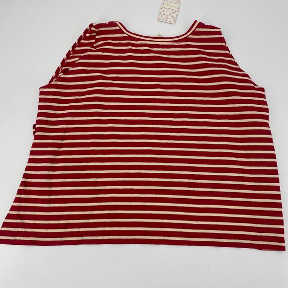 New FREE PEOPLE Women's Tank Size XS Madness Striped Muscle Tank Oversized - Picture 4 of 7